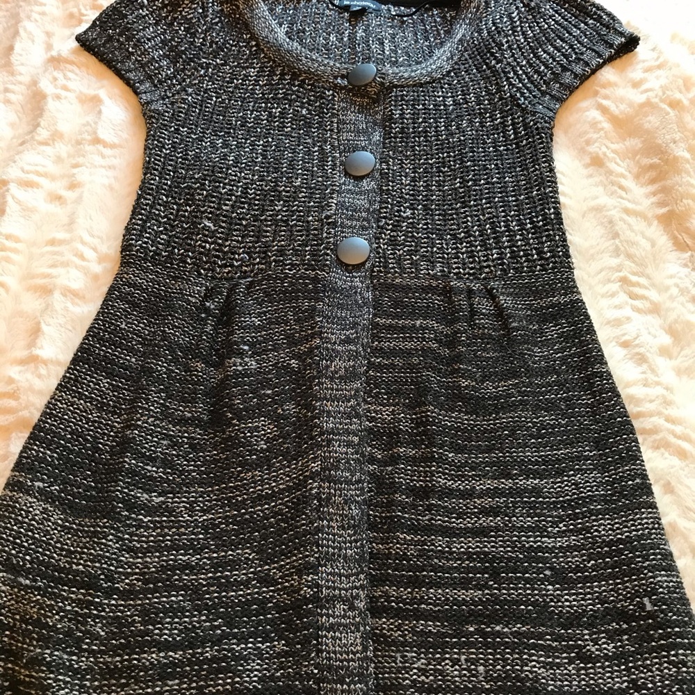 😀 $30/3 Sweater tunic silver black